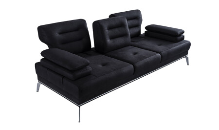 Schwarzes Sofa von Vienay - 4