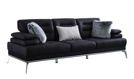 Schwarzes Sofa von Vienay - 5