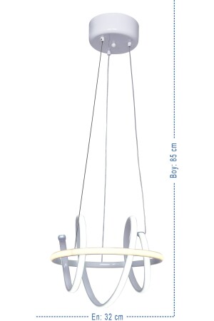 Sefa 60w Yüksek Işıklı Ledli Modern Led Avize 32 Cm G-811-B - 4