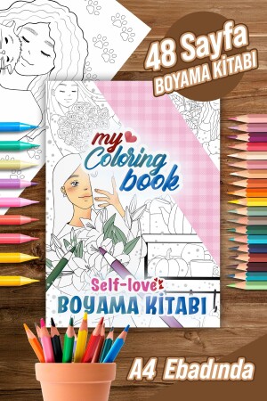 Self Love Boyama Kitabı Yetişkin ve Çocuk Boyama Kitabı - 2