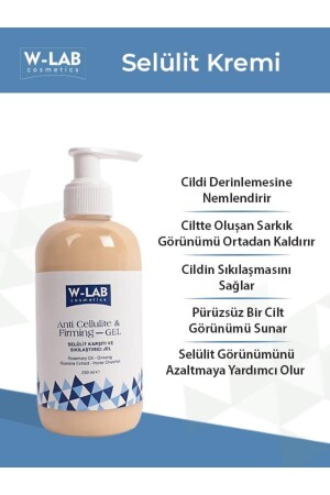 W Lab Selülit Karşıtı Ve Sıkılaştırıcı Jel 250 ml W-labslt - 1