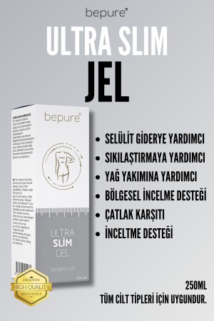 Selülit Kremi- Sıkılaştırıcı Jel- Çatlak Giderici Ultra Slim Jel 250ml - 2