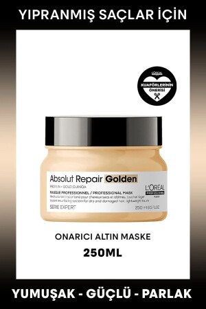 Serie Expert Absolut Repair Reparierende Goldmaske für geschädigtes Haar, 250 ml - 1