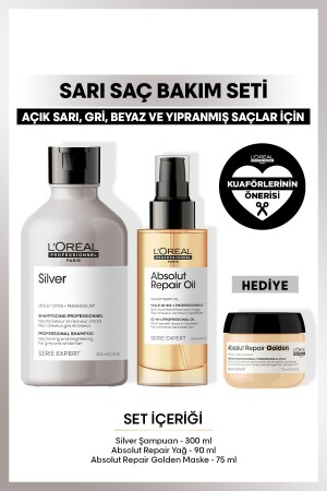 Serie Expert Sarı Saçlar Için Yoğun Onarıcı Bakım Seti- Silver - 2