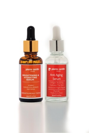 Serum 2er Pack Anti-Aging Verjüngendes und erneuerndes Gesichtsserum Vitamin C Serum 2-teiliges SerumSet - 2