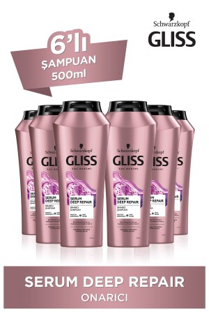 Serum Deep Repair Onarıcı Şampuan - Protein Kompleksi Ve Hint Inciri Ile 500 ml X 6 Adet - 3