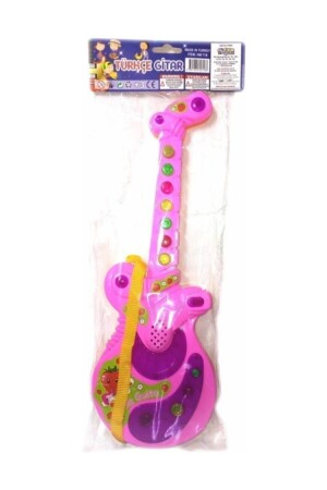 Sesli Işılklı Gitar . Müzikli Gitar . 35 Cm Boyunda Şık Gösterişli Gitar Fma06153 - 2