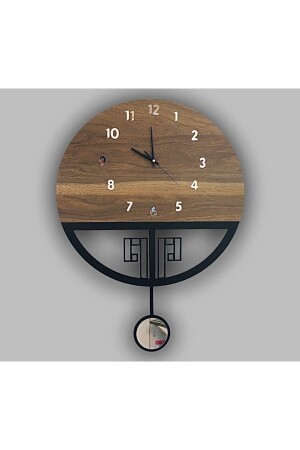 Sessiz Sarkaçlı Ahşap Duvar Saati, Sarkaçlı Saat, Duvar Saati, Ahşap Saat, Wooden Wall Clock sarkaçmodelgeyik - 8