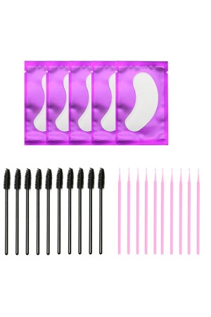 Set Microbrush Lifting Sticks Lifting Under Eye Tape Augenbrauen- und Wimpernbürstenset - 2