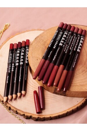 Set mit 12 farbigen Lippenstiften - 2