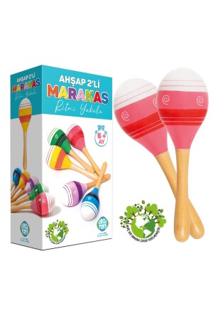 Set mit 2 hölzernen Maracas – Catch the Rhythm CRCL-117 - 2