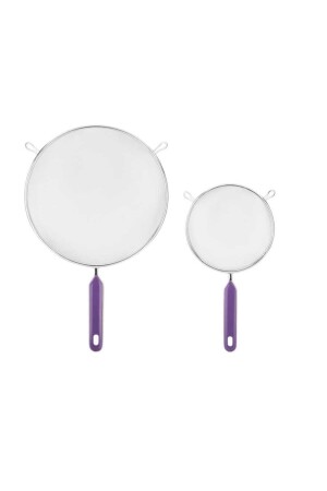 Set mit 2 violetten Edelstahlsieben 14. 5-19. 5 cm MESHHTDM - 3