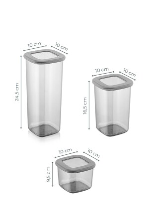 Set mit 24 quadratischen Frischhaltedosen mit Silikondeckeln und Etiketten - 4