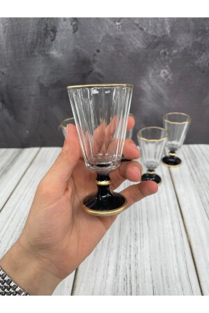 Set mit 6 Flöten, vergoldet, für Kaffee, Wasser, Glas, Kelch, Becher, Bardak yz. Flöte vergoldet - 4