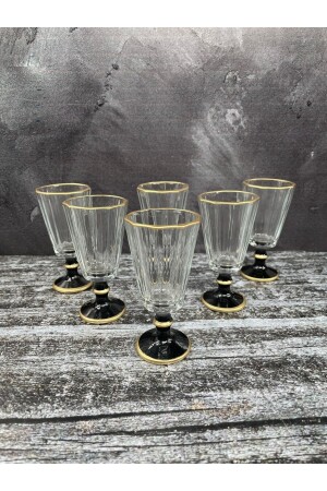 Set mit 6 Flöten, vergoldet, für Kaffee, Wasser, Glas, Kelch, Becher, Bardak yz. Flöte vergoldet - 7