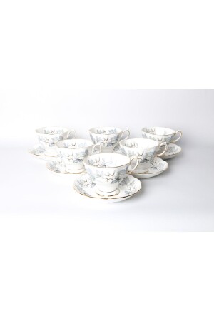 Set mit 6 Royal Albert Silver Maple Cups - 2