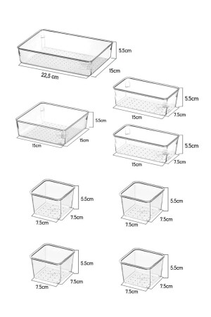 Set mit 8 modularen Schubladen-Organizern – Badezimmer-Make-up- und Schmuck-Organizer – Büro-Desktop-Organizer - 5