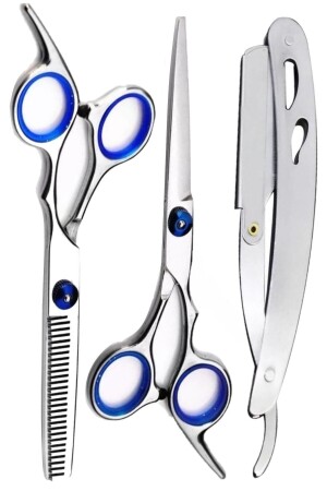 Shave U3 Ustura M8 Kesme Inceltme Makas Set - 6inç-15 Cm Made In Japon M8BLCKSET2 - 1