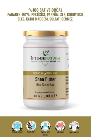 Shea Butter Soğuk Sıkım 100 ml %100 Saf ve Doğal Karite Yağı Shea Butter Oil - 3