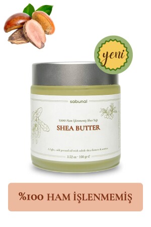 Shea Yağı Soğuk Sıkım Ham Işlenmemiş 1. Sınıf Kalite %100 Raw Virgin Shea Butter 100 gr - 3