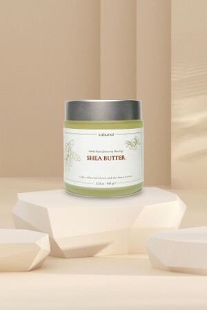 Shea Yağı Soğuk Sıkım Ham Işlenmemiş 1. Sınıf Kalite %100 Raw Virgin Shea Butter 100 gr - 5