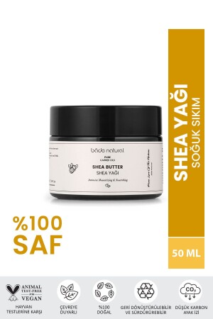 Sheabutter kaltgepresst, 100 % rein, 50 ml - 3