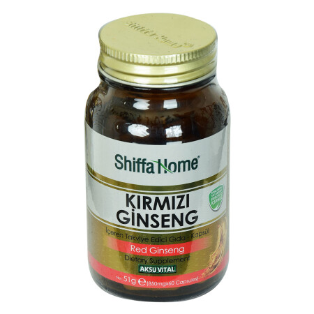 Shiffa Home Kırmızı Ginseng Diyet Takviyesi 850 Mg x 60 Kapsül - 3