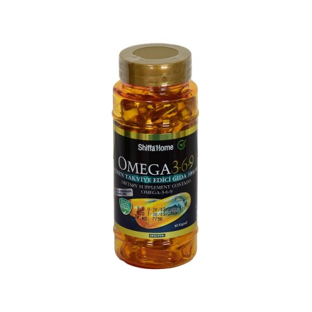 Shiffa Home Omega 3-6-9 1000 mg (DHA+EPA 550 mg), weiche 60 Kapseln - 9