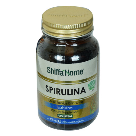 Shiffa Home Spirulina Nahrungsergänzungsmittel 720 mg x 60 Kapseln - 2