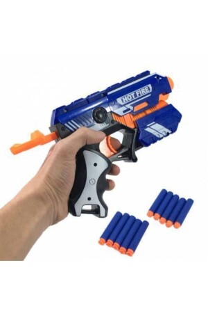 Shooter-Nerf-Pistole mit 20 m Reichweite und Schwammgeschossen. Spielzeugpistole. Nerf-Pistole mit 20 cm weichen Kugeln - 4