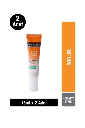 Sichtbar klare Anti-Akne-Sauce, schnell wirkendes Akne-Gel, 15 ml, 2 Stück 35746610706362 - 2