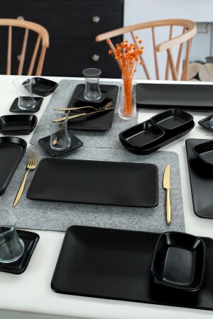 Siera Matte Black Mitgift-Set 26-teilig für 6 Personen CKBREAKFAST PACKAGESIERA000026 - 4