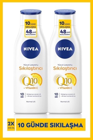 Sıkılaştırıcı Vücut Losyonu 250 ml X2 Adet Q10-vitamin C-48 Saat Nemlendirme-10 Günde Sıkılaş - 2