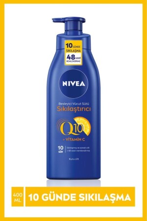 Sıkılaştırıcı Vücut Sütü Q10 ve C Vitamini 400ml- 48 Saat Nem- 10 Günde Sıkılaşma- Kuru Ciltler - 3