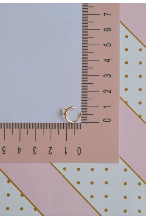 Sıkıştırmalı Kıkırdak Küpesi Kalp Zirkon Earcuff - 7