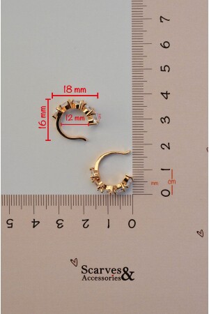 Sıkıştırmalı Kıkırdak Küpesi Kalpli Earcuff - 4