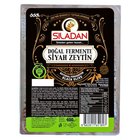 SILADAN SIYAH ZEYTIN GEMLIK VACUM 400 GR - 1