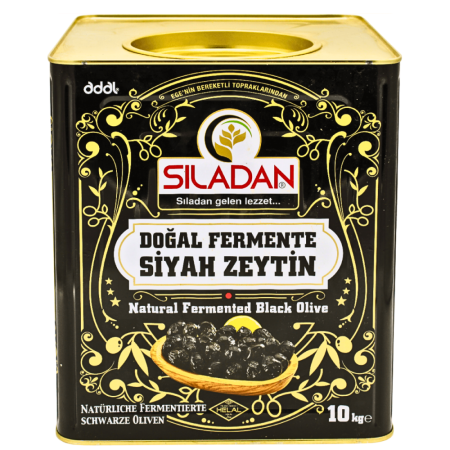 SILADAN SIYAH ZEYTIN ZWART OLIJVEN FERMENTE 10 KG (321-380) - 1