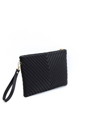 Silber & Polo Schwarz - Schwarzes Sp1034 Damen-Portfolio und Clutch - 7