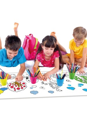 Sim Kids Bauernhof-Thema Aktivitätsrolle Malpapier 60 cm x 2,5 Meter SMKDSCFTLK01 - 3