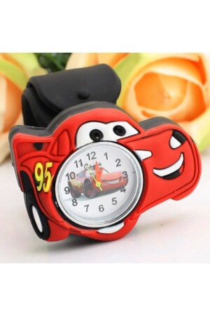 Şimşek Mcqeen-Uhr Şimşek Cars-Armbanduhr Şimşek Mq-Qualitäts-Pat-Uhr - 4