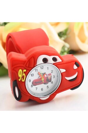 Şimşek Mcqeen-Uhr Şimşek Cars-Armbanduhr Şimşek Mq-Qualitäts-Pat-Uhr - 7