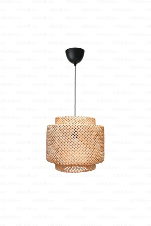 Sinnerlig Bambu Avize 30cm - Iskandinav- Modern- Bohem- Rattan Avize- Aydınlatma - 1