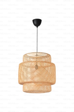 Sinnerlig Bambu Avize 50cm- Iskandinav- Modern- Bohem- Rattan Avize- Aydınlatma - 2