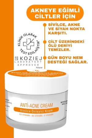 Sivilce Önleyici Ve Sivilce Karşıtı Akne Siyah Nokta Giderici Krem 50 Ml eslbeauty16 - 2