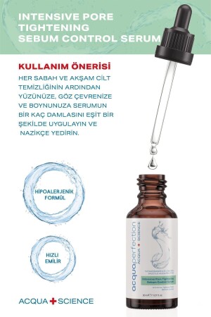 Sivilce Siyah Nokta Gözenek Karşıtı Sebum Bakım Serumu 30ml %5 Niacinamide %1 Zinc Yağlı Ciltler - 7