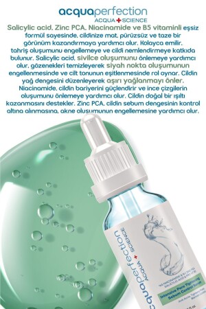 Sivilce Siyah Nokta Gözenek Karşıtı Sebum Bakım Serumu 30ml %5 Niacinamide %1 Zinc Yağlı Ciltler - 8