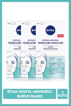 Siyah Nokta ve Gözenek Arındırıcı Temizleme Bantları X3 Kutu, Burun Bandı SET.NVE.465 - 2