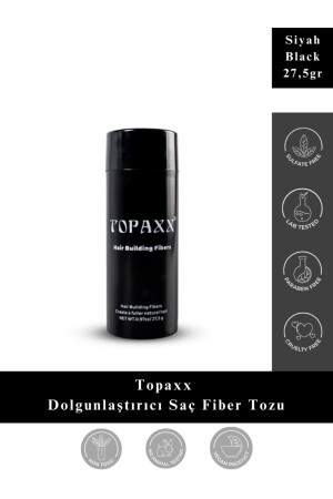 Siyah-black Dolgunlaştırıcı Saç Fiber Topik Tozu 27-5 gr - 2