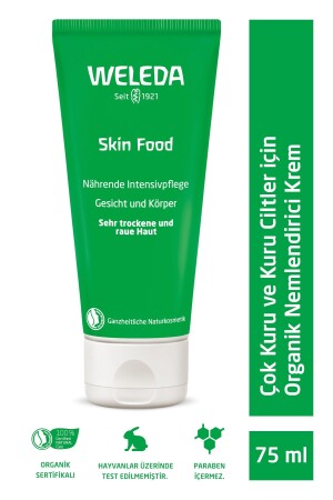 Skin Food Feuchtigkeitsspendende und nährende Bio-Pflegecreme 75 ml – für sehr trockene und trockene Haut 123GREEN - 2